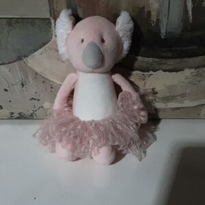 FAO Schwarz Pink Plush Toy with Tutu 12"